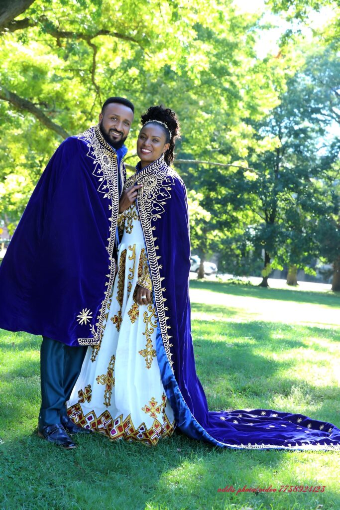 Habesha wedding videographer Chicago filming an Ethiopian wedding ceremony